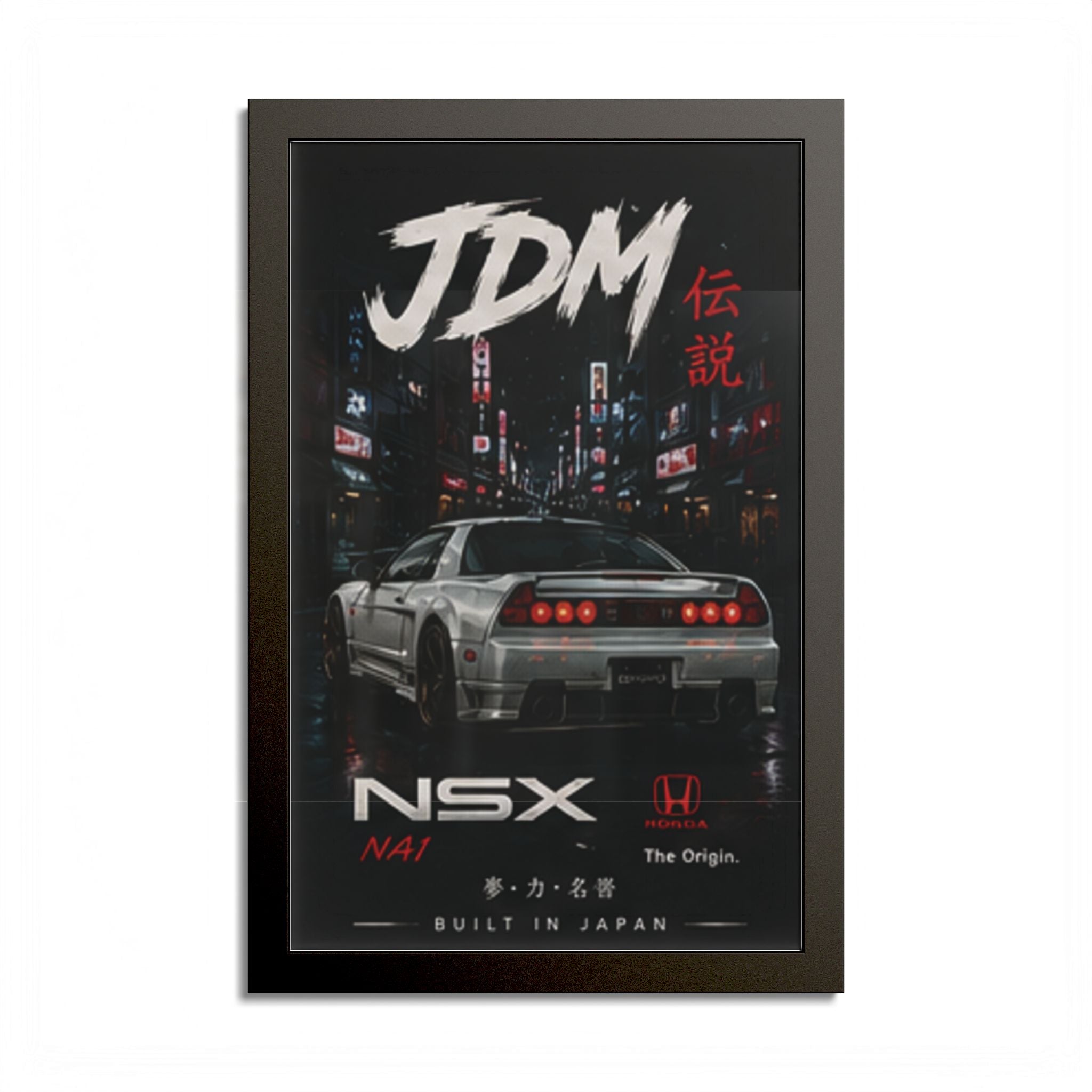 JDM NSX Poster — Retro Japanese Street Racing Print