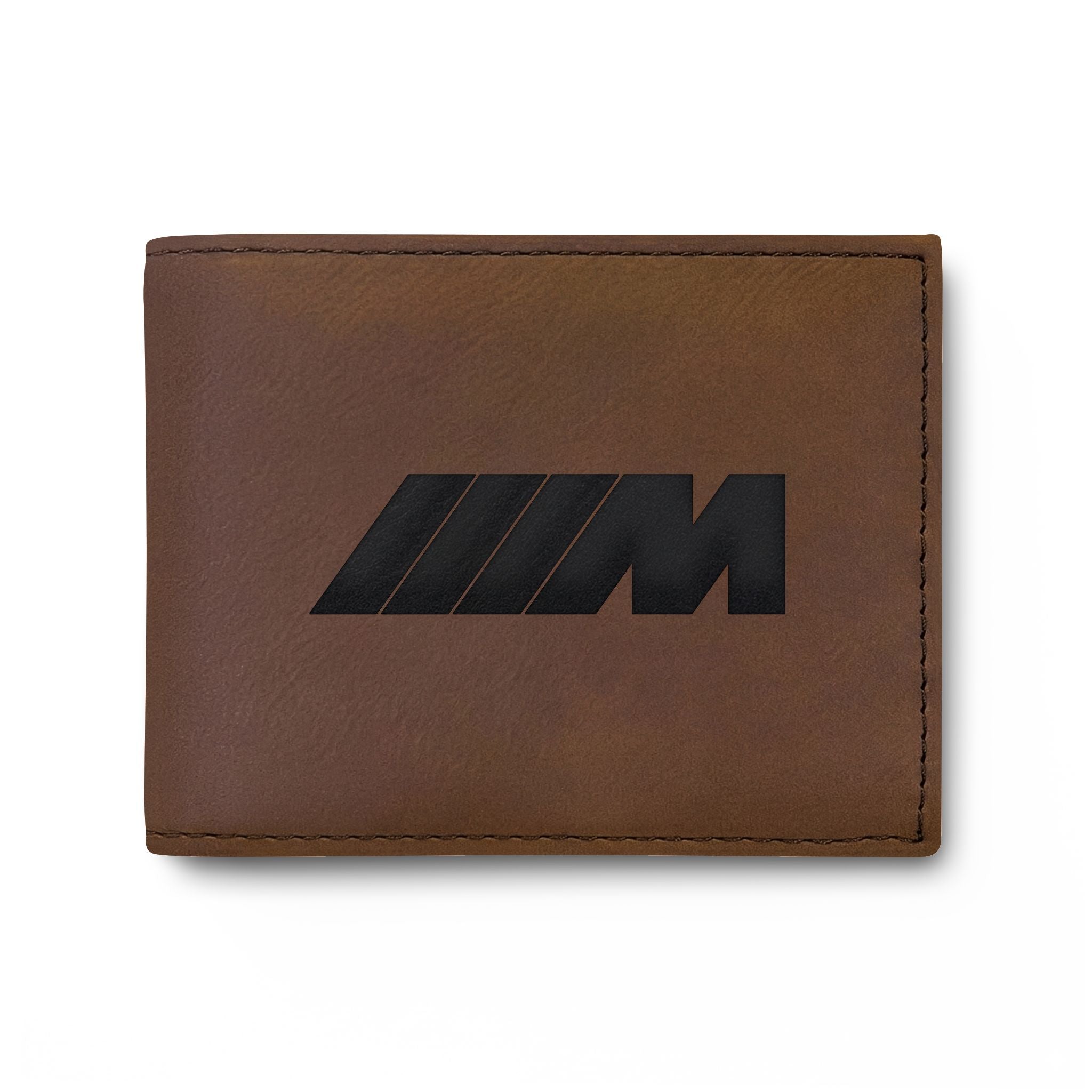 Leather Bi-Fold Wallet — 'The Ultimate Driving Machine' Racing M Logo