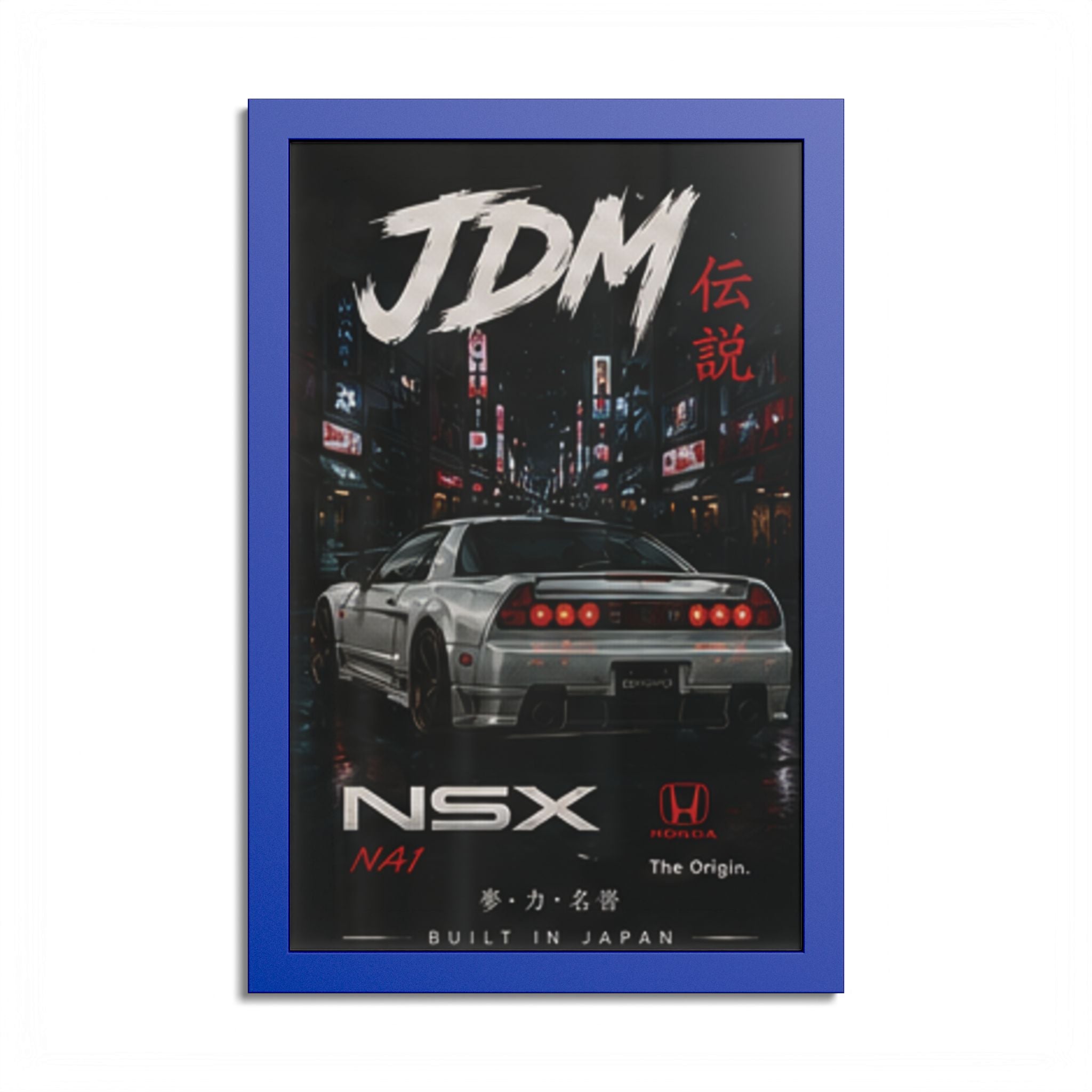 JDM NSX Poster — Retro Japanese Street Racing Print