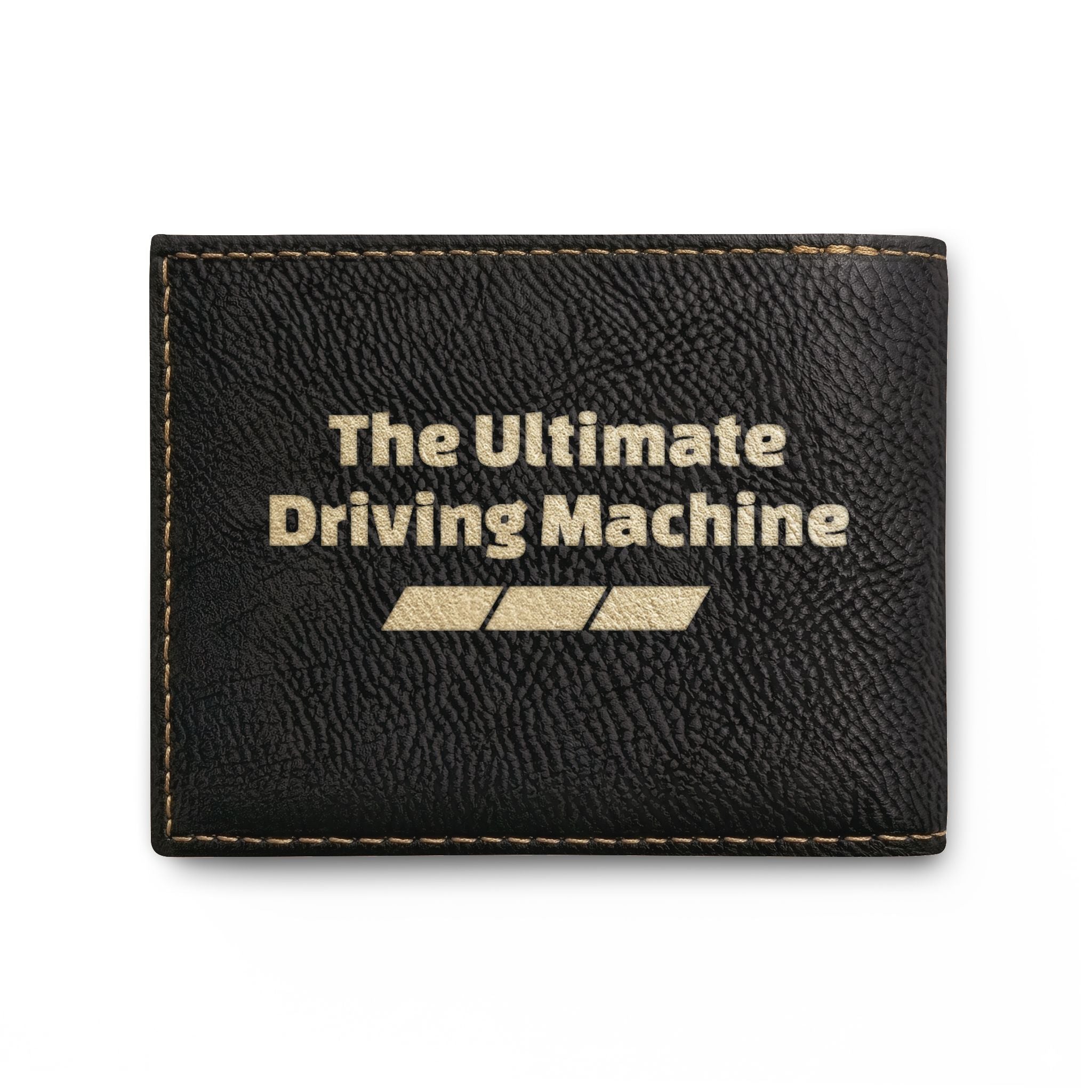 Leather Bi-Fold Wallet — 'The Ultimate Driving Machine' Racing M Logo