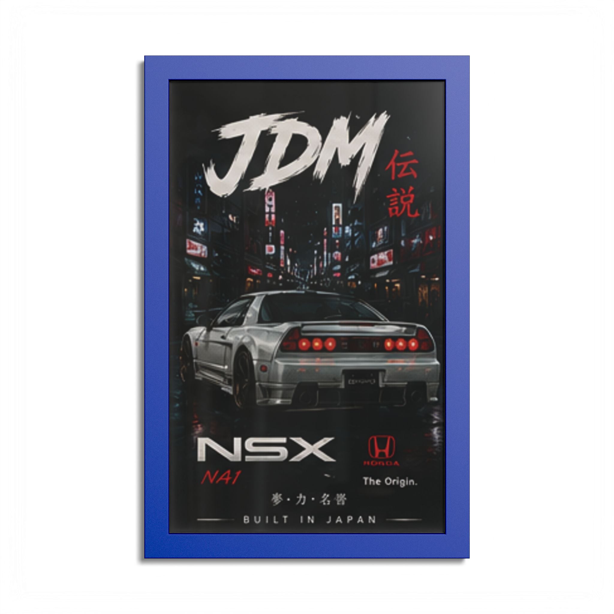 JDM NSX Poster — Retro Japanese Street Racing Print