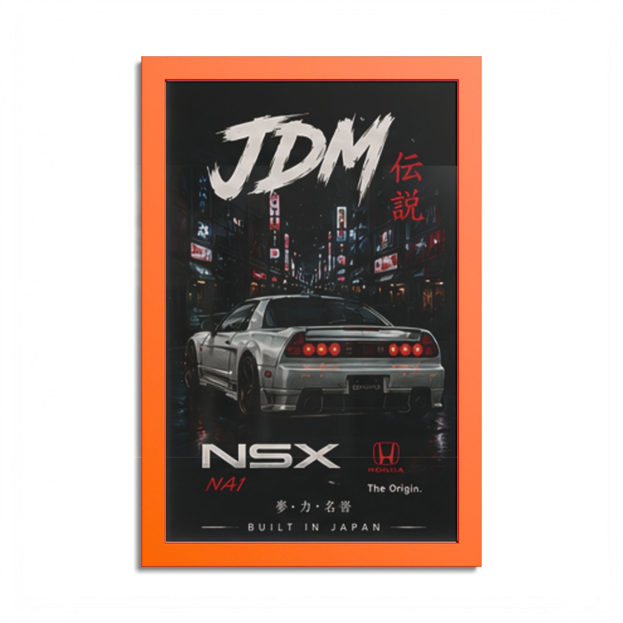 JDM NSX Poster — Retro Japanese Street Racing Print