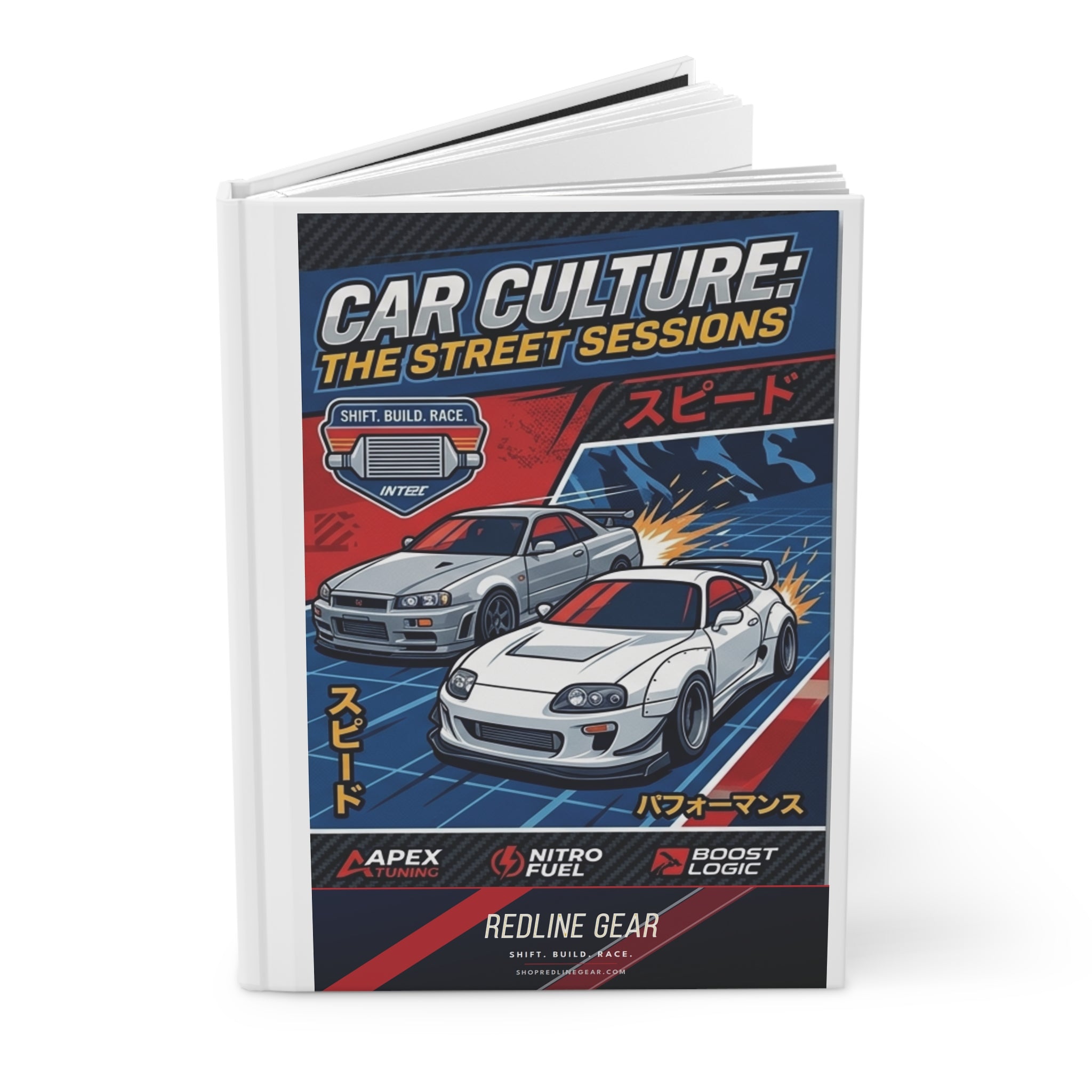 Car Culture Hardcover Journal — Street Sessions Racing Notebook