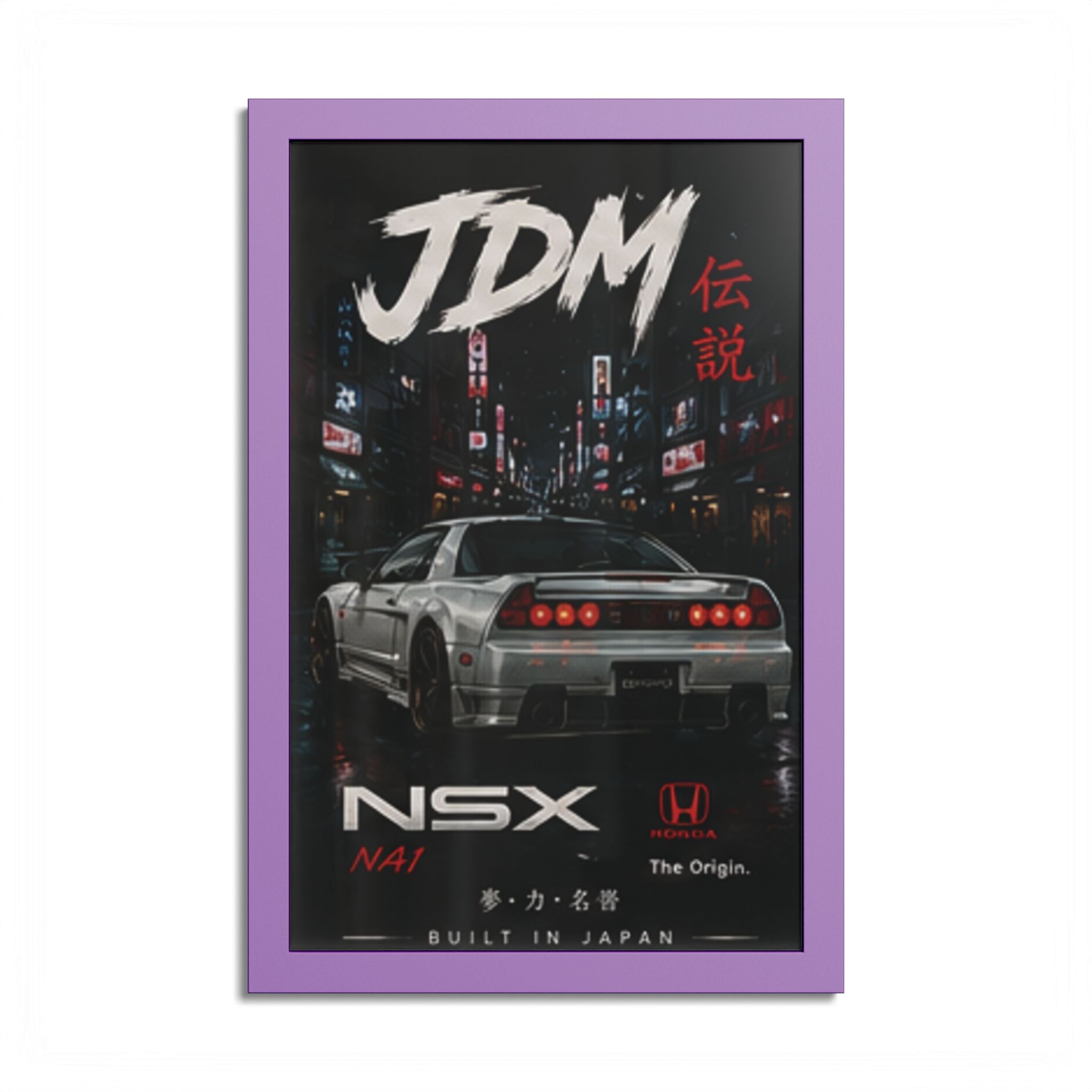 JDM NSX Poster — Retro Japanese Street Racing Print