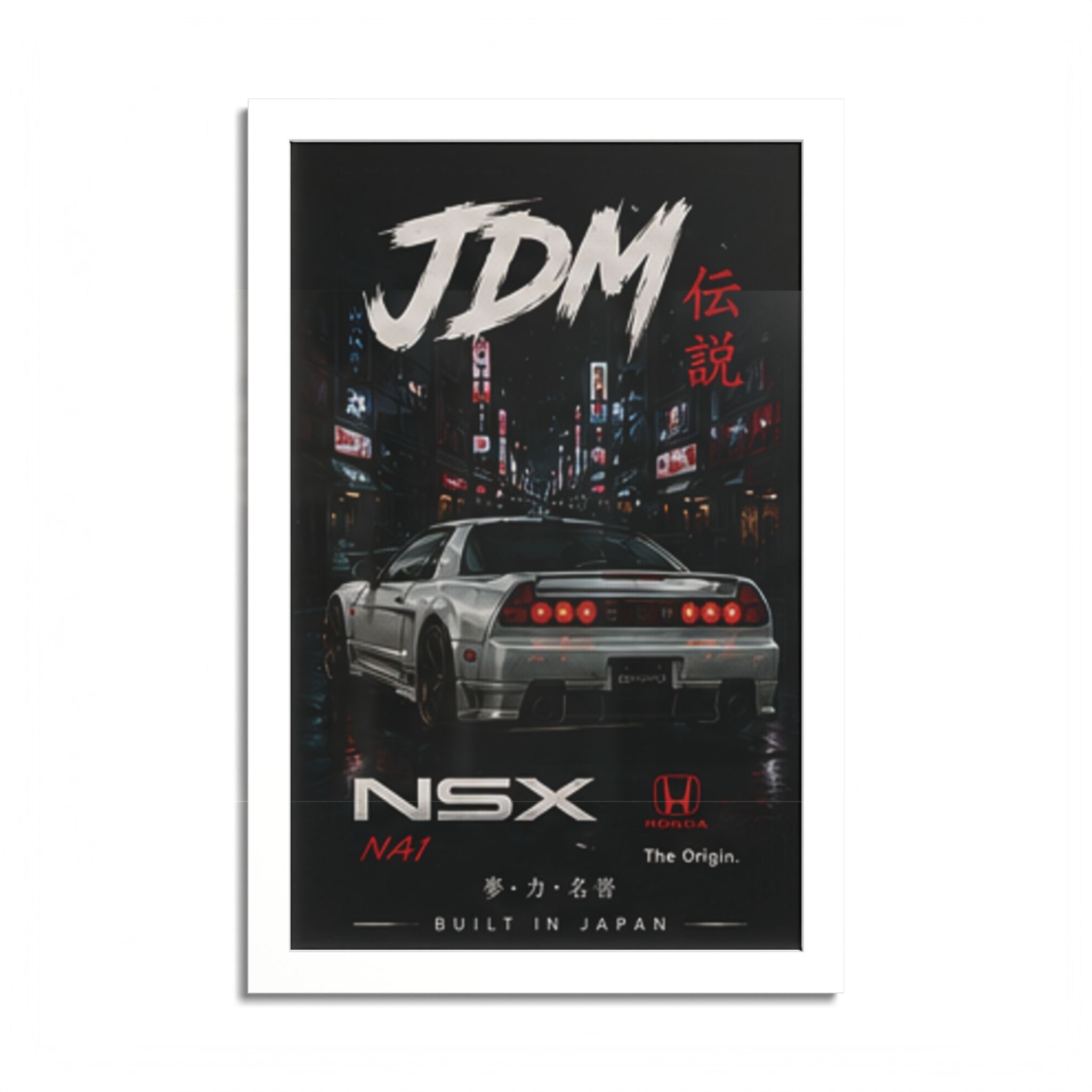 JDM NSX Poster — Retro Japanese Street Racing Print