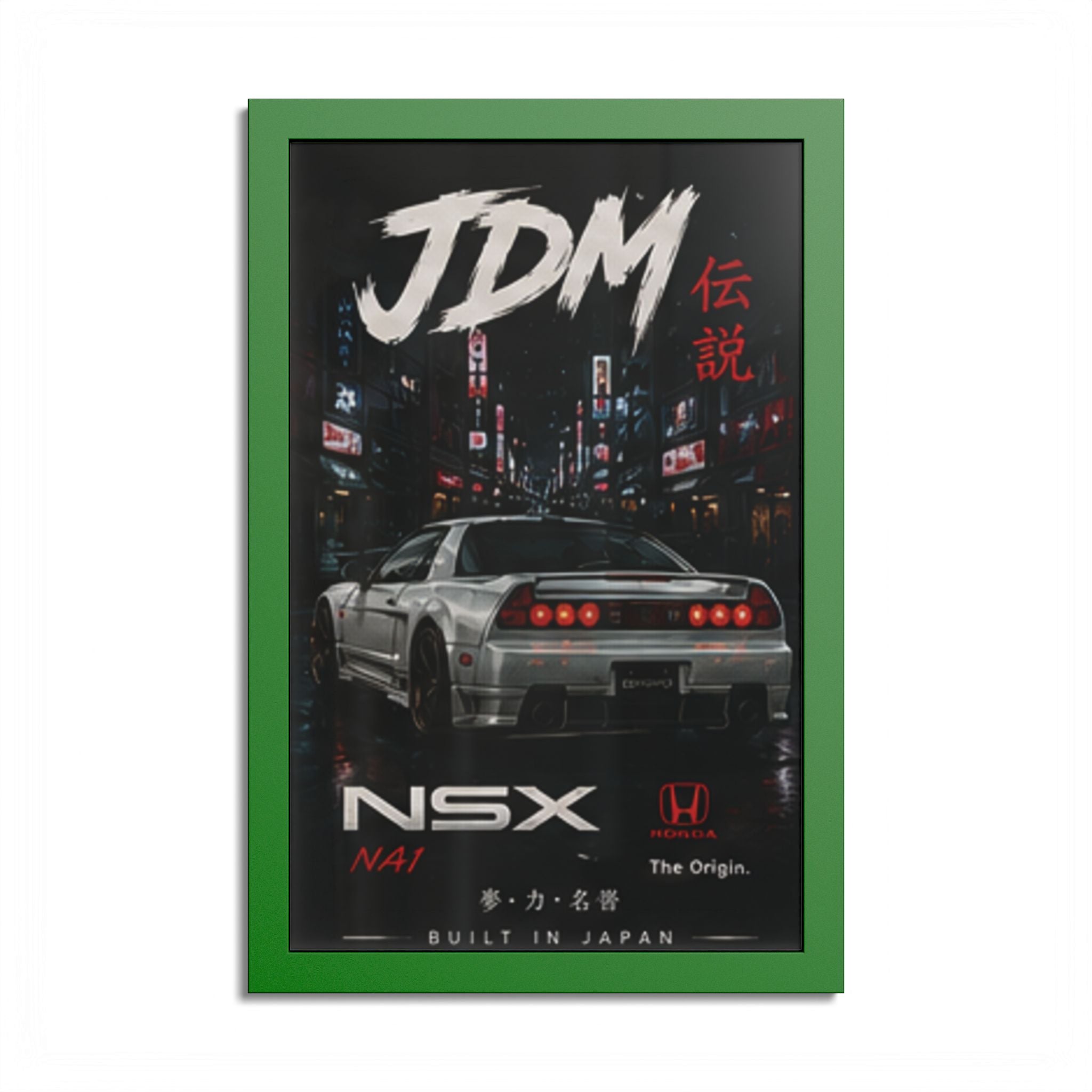 JDM NSX Poster — Retro Japanese Street Racing Print