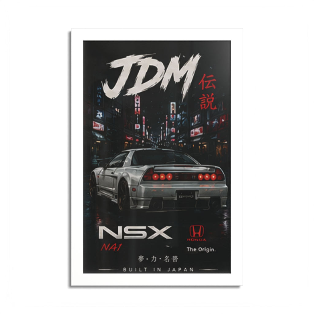 JDM NSX Poster — Retro Japanese Street Racing Print