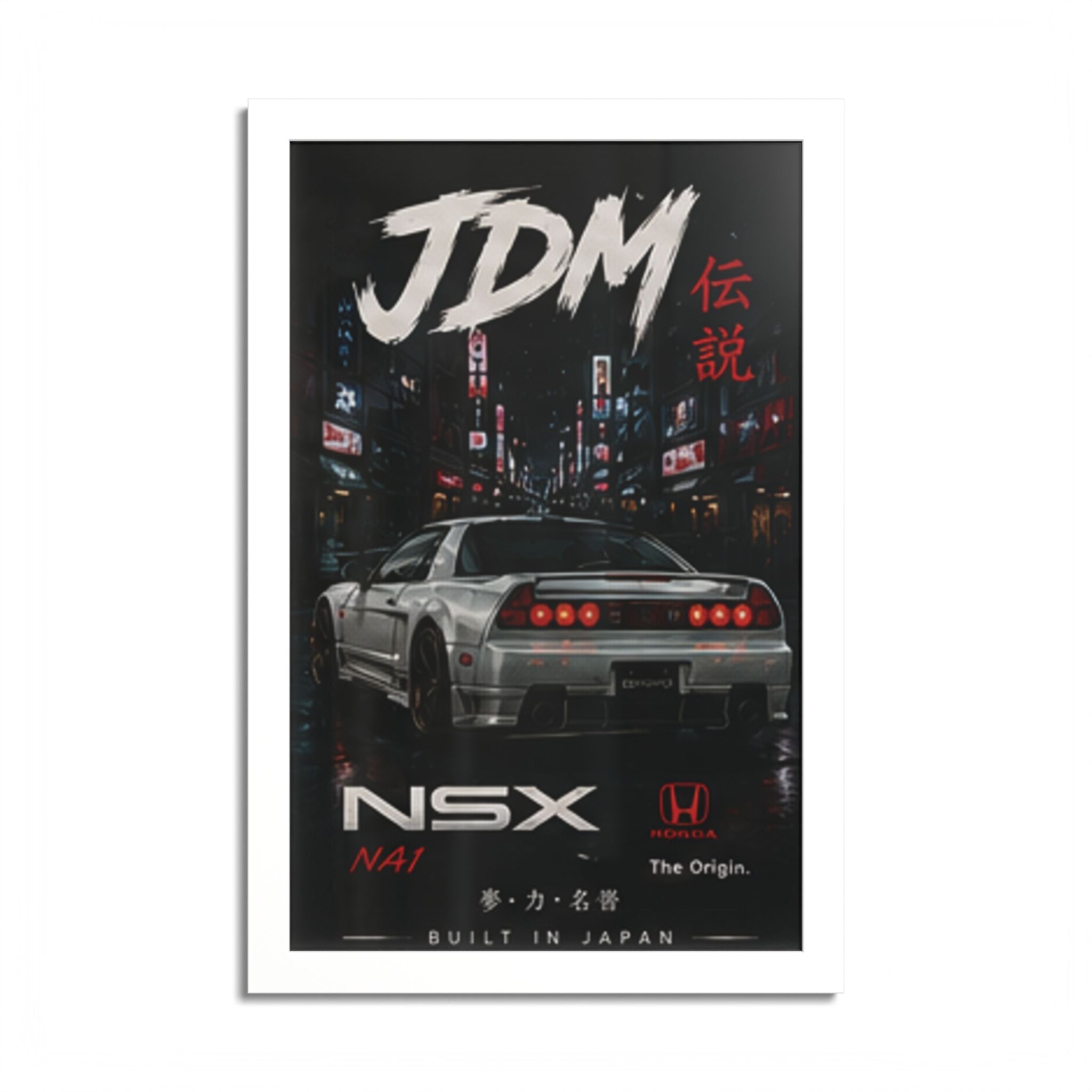 JDM NSX Poster — Retro Japanese Street Racing Print
