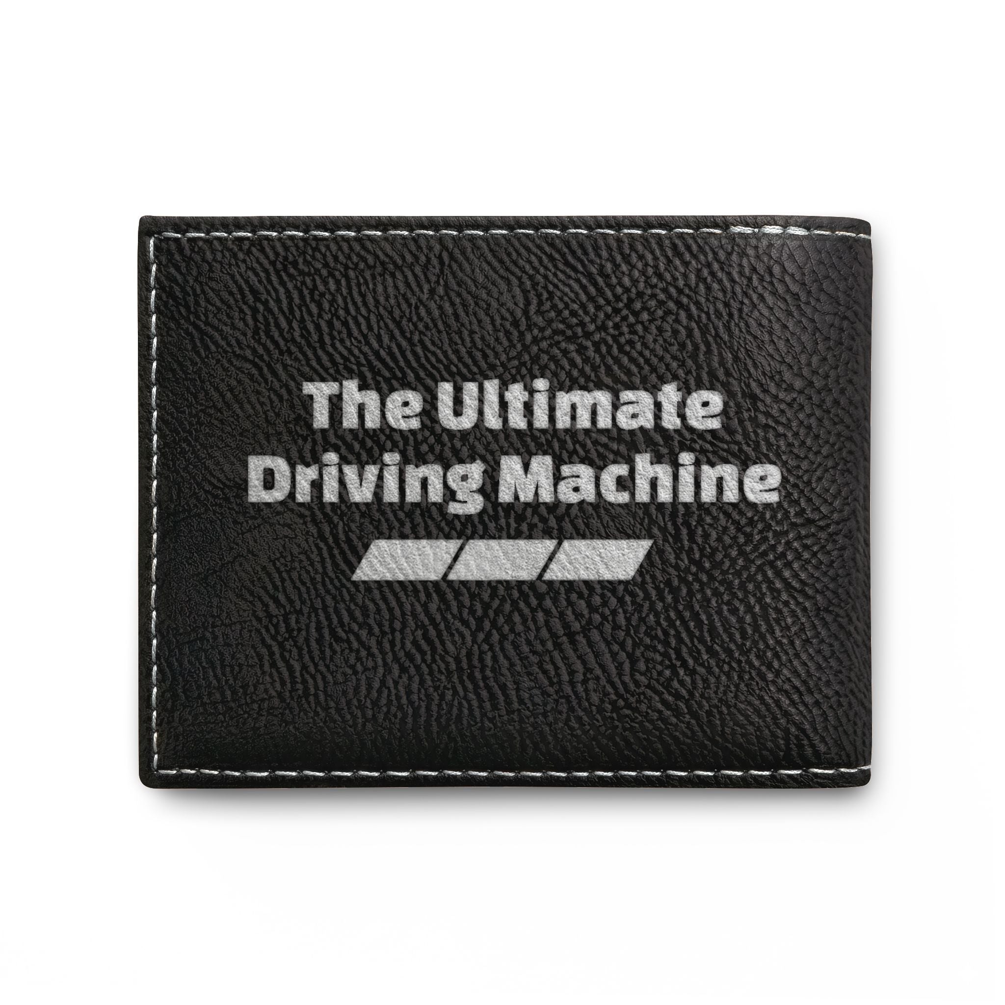 Leather Bi-Fold Wallet — 'The Ultimate Driving Machine' Racing M Logo