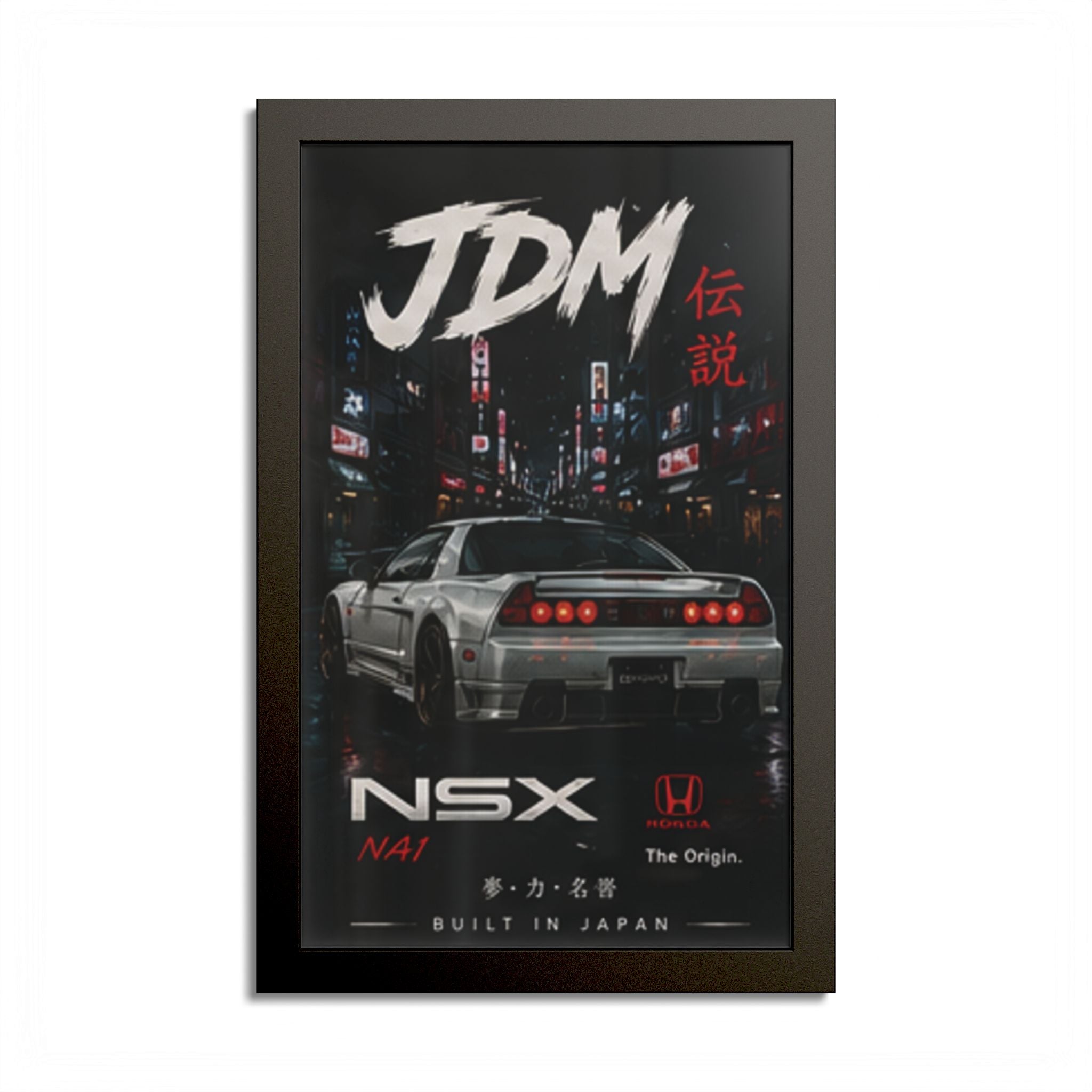 JDM NSX Poster — Retro Japanese Street Racing Print