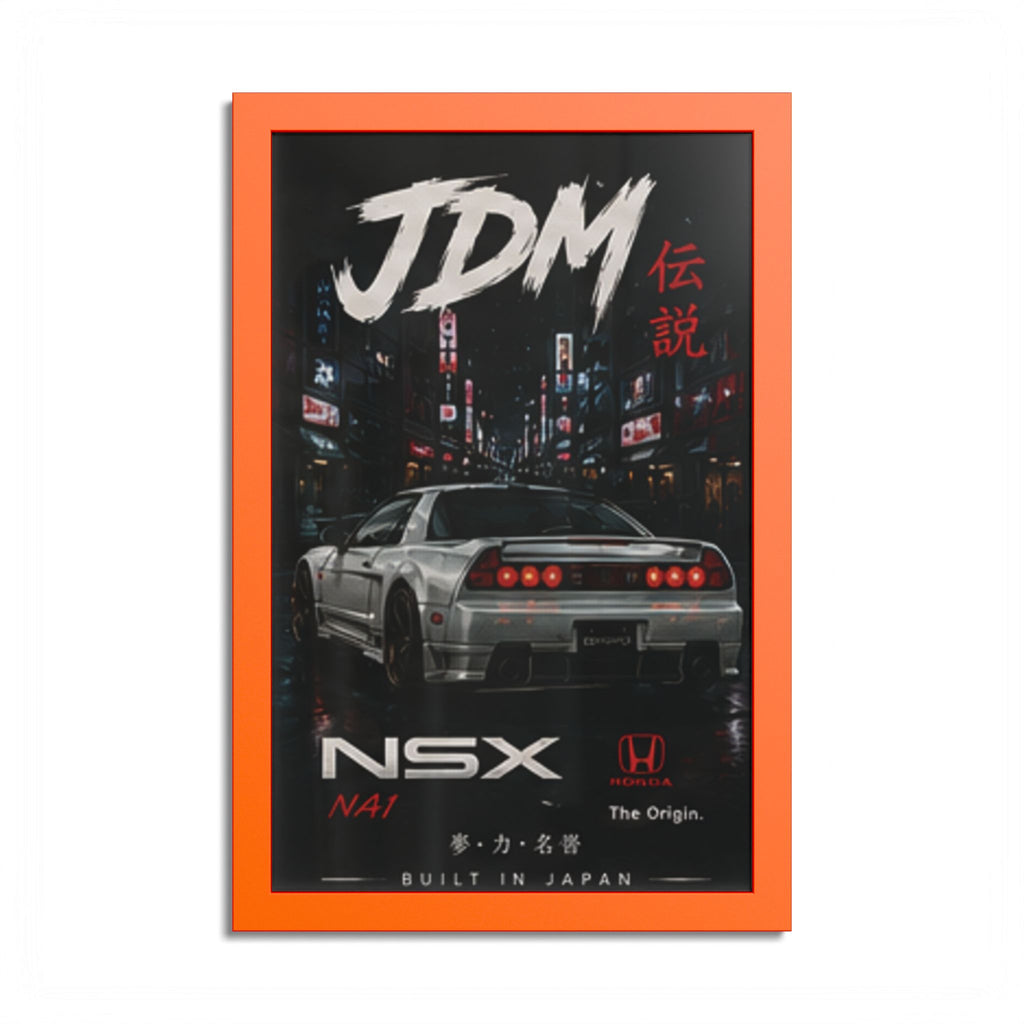 JDM NSX Poster — Retro Japanese Street Racing Print