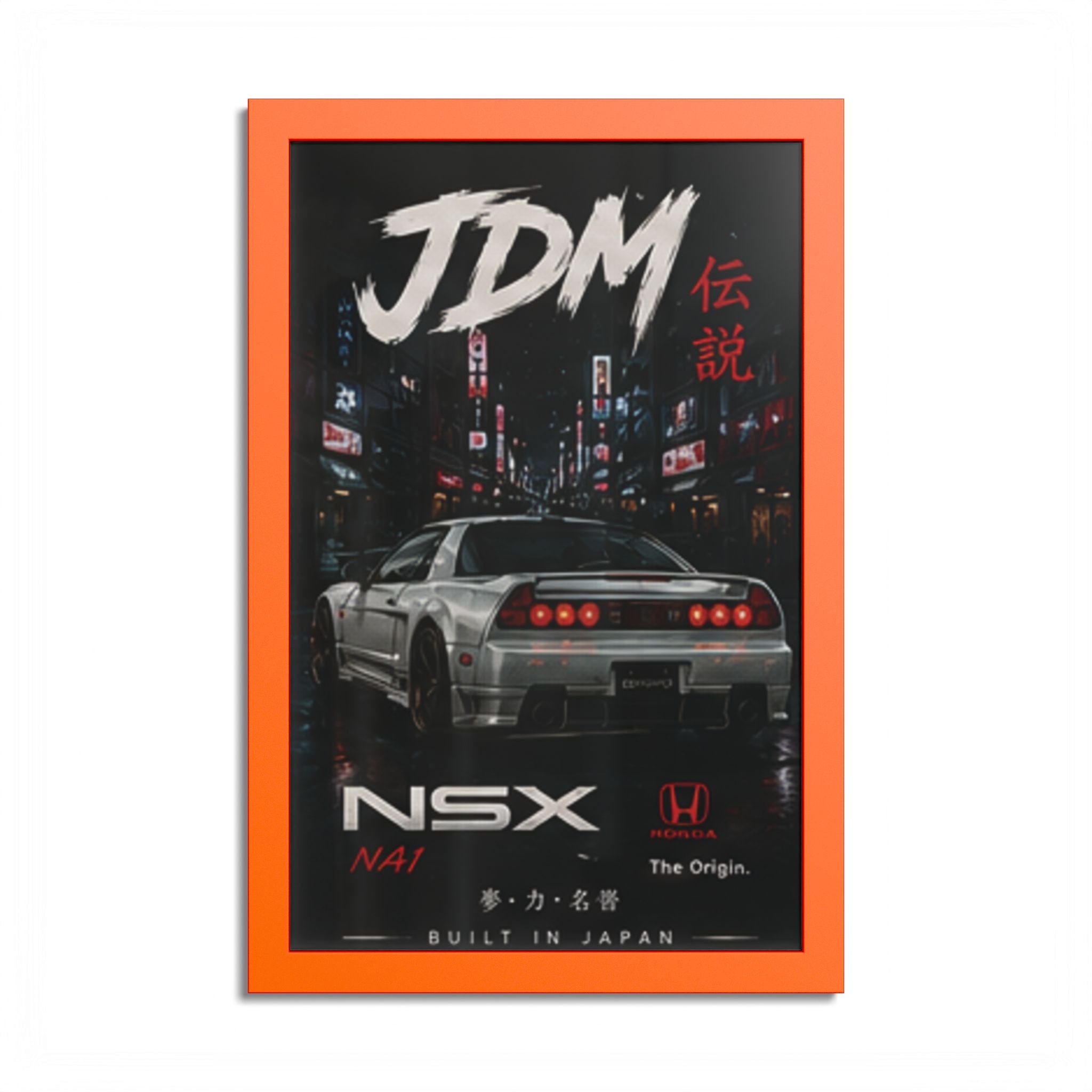 JDM NSX Poster — Retro Japanese Street Racing Print