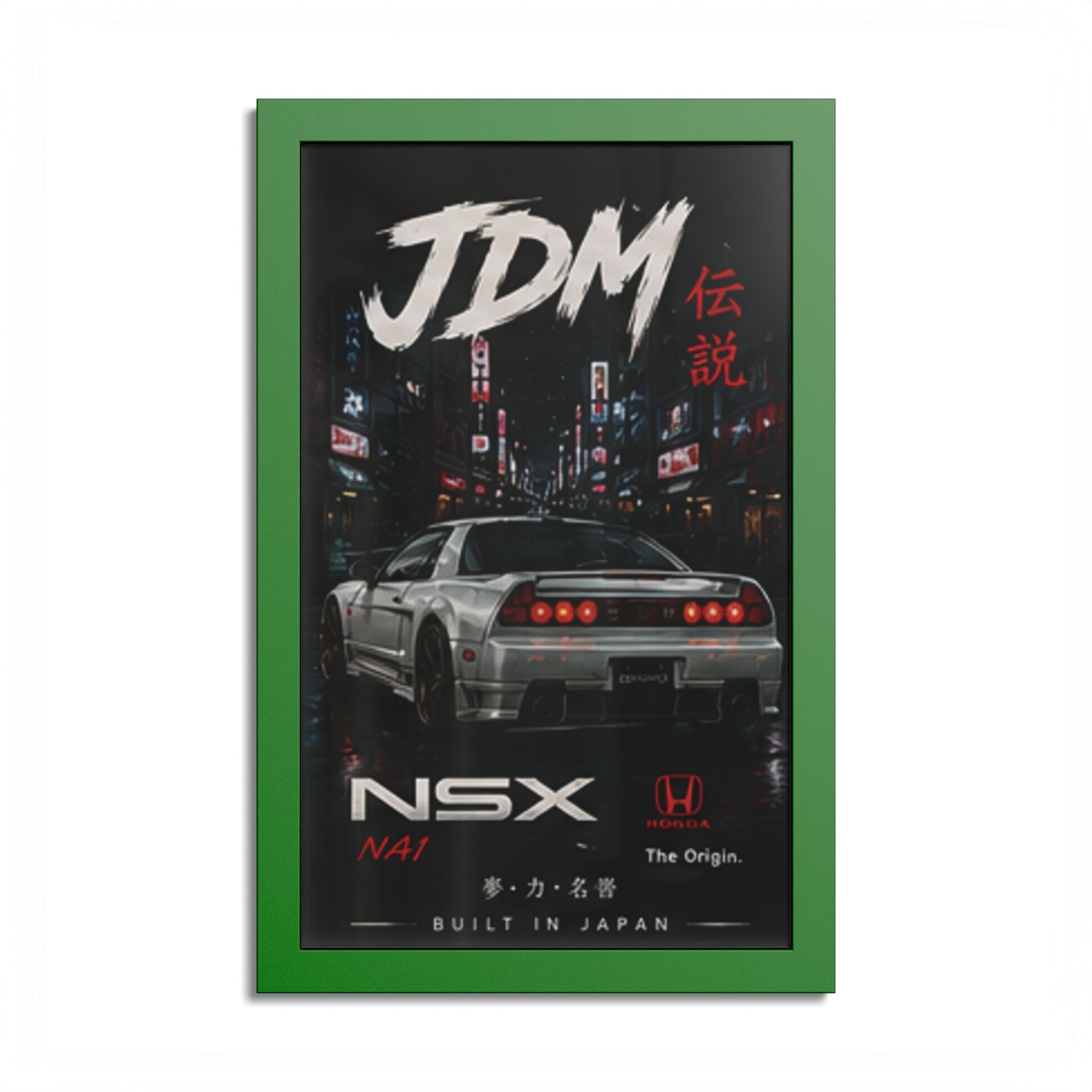 JDM NSX Poster — Retro Japanese Street Racing Print