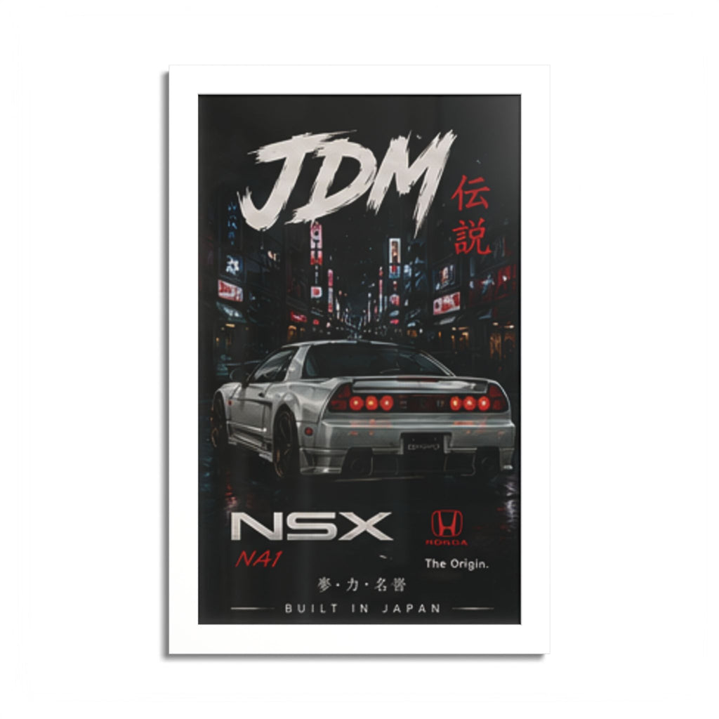 JDM NSX Poster — Retro Japanese Street Racing Print