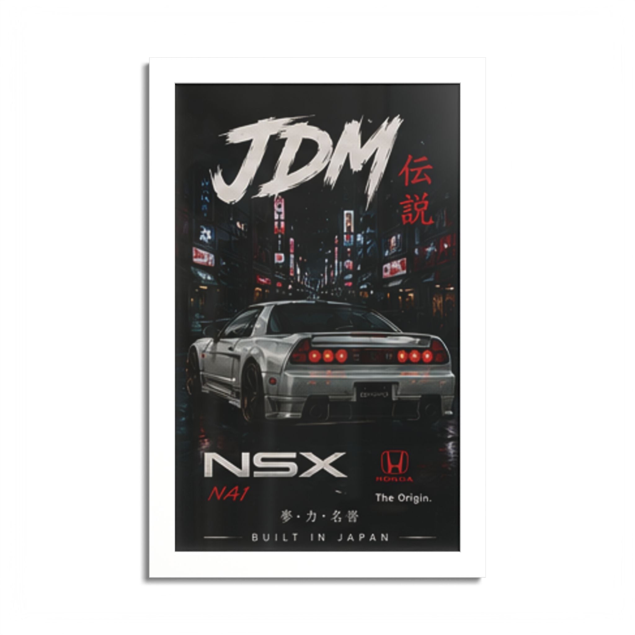 JDM NSX Poster — Retro Japanese Street Racing Print