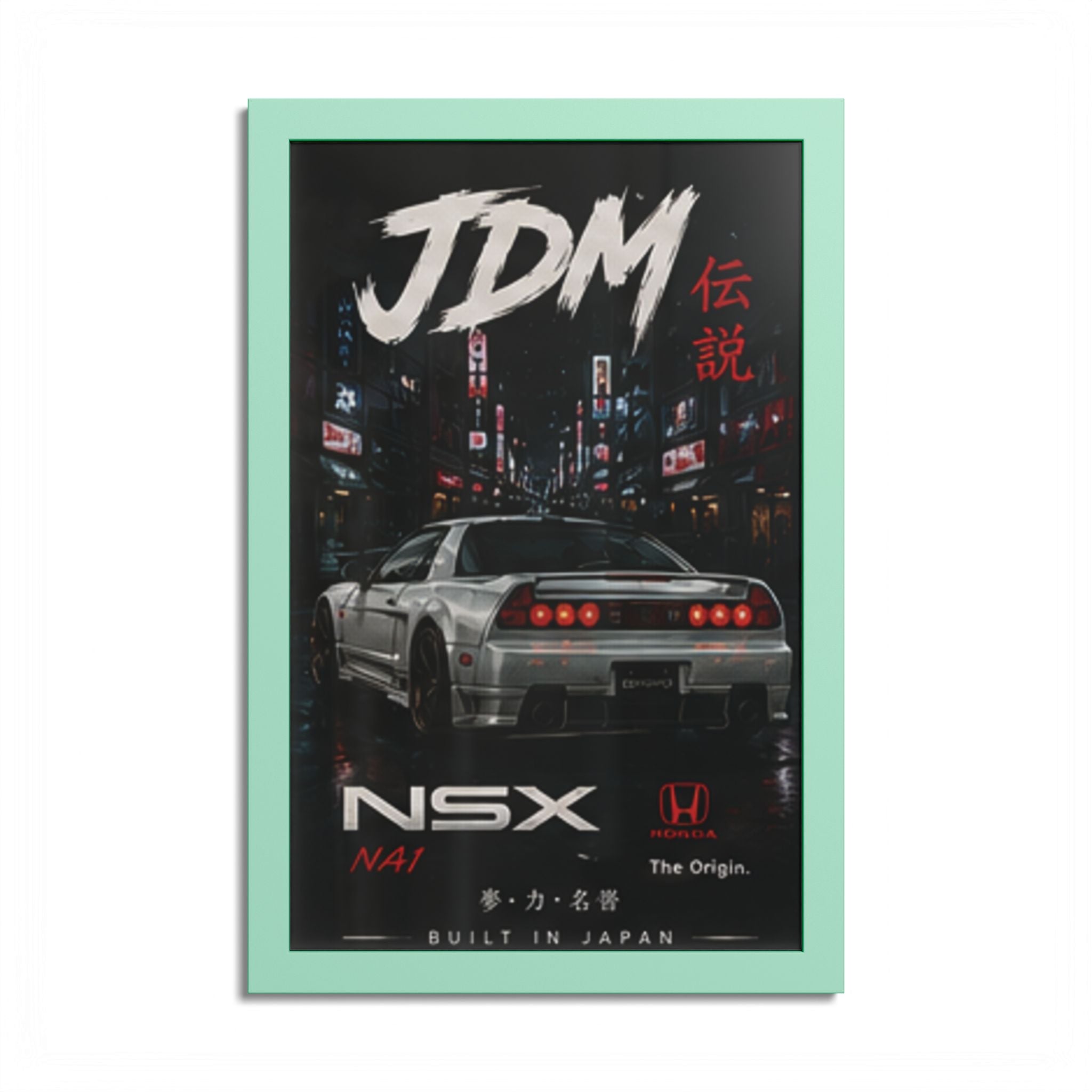 JDM NSX Poster — Retro Japanese Street Racing Print