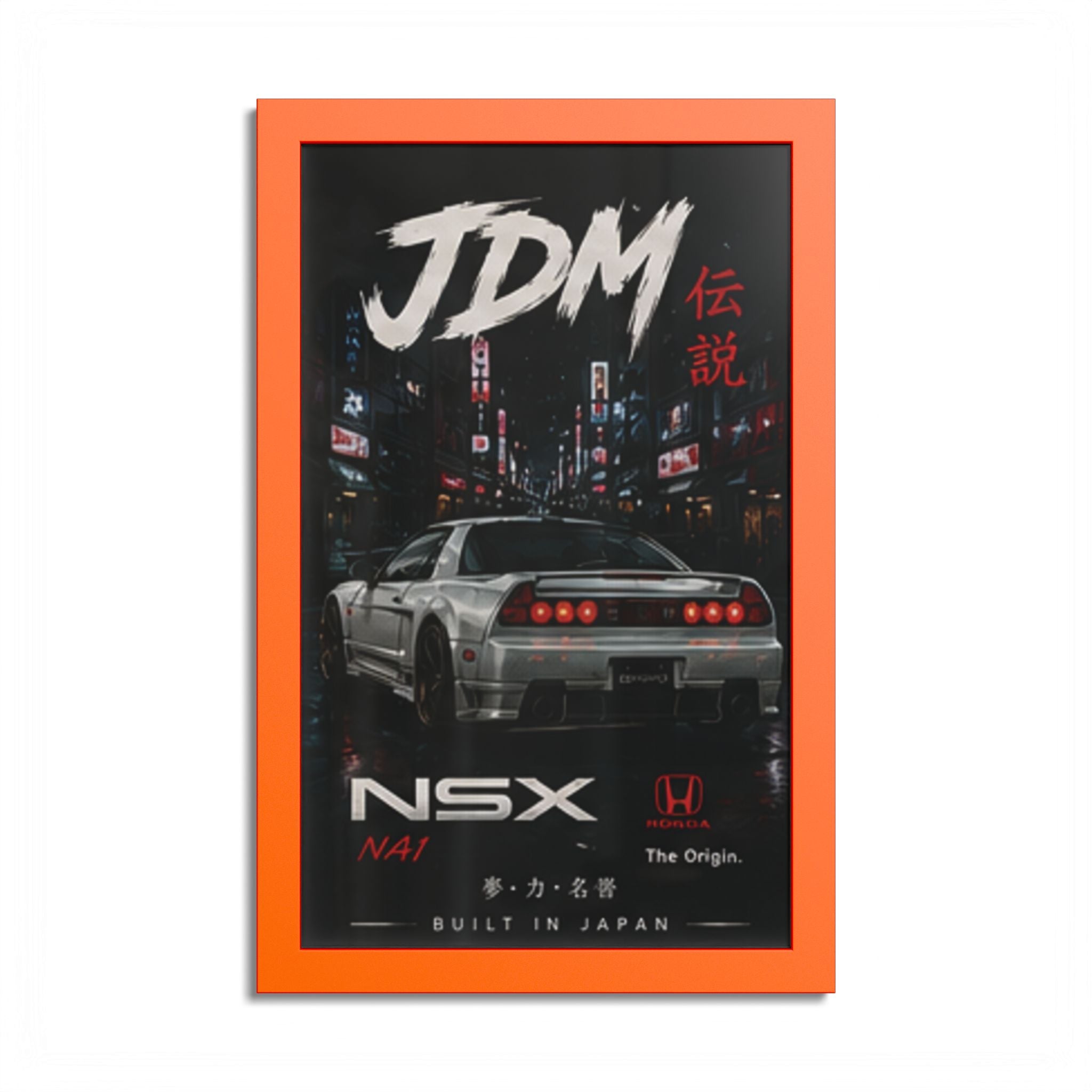 JDM NSX Poster — Retro Japanese Street Racing Print