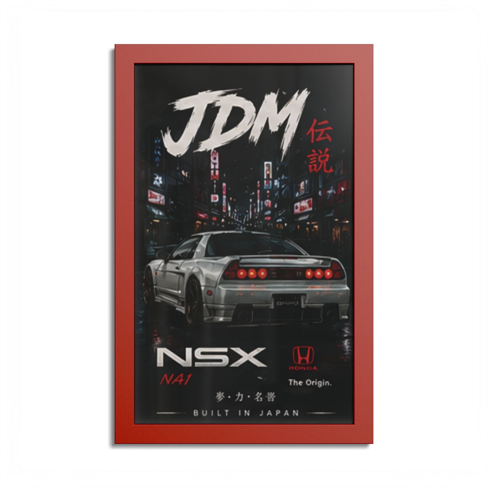 JDM NSX Poster — Retro Japanese Street Racing Print