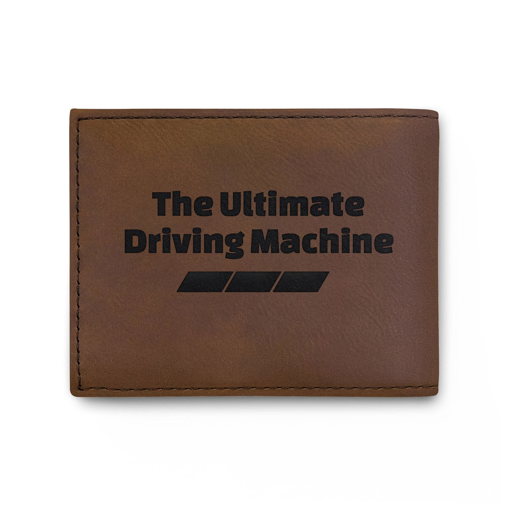 Leather Bi-Fold Wallet — 'The Ultimate Driving Machine' Racing M Logo