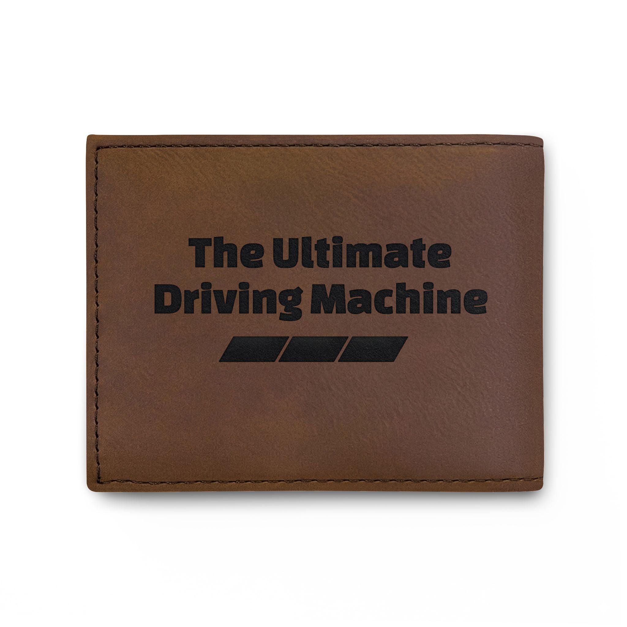 Leather Bi-Fold Wallet — 'The Ultimate Driving Machine' Racing M Logo
