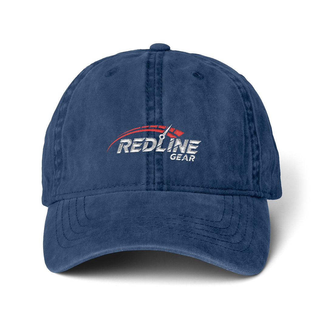Redline Gear Distressed Dad Hat – Vintage Racing Cap