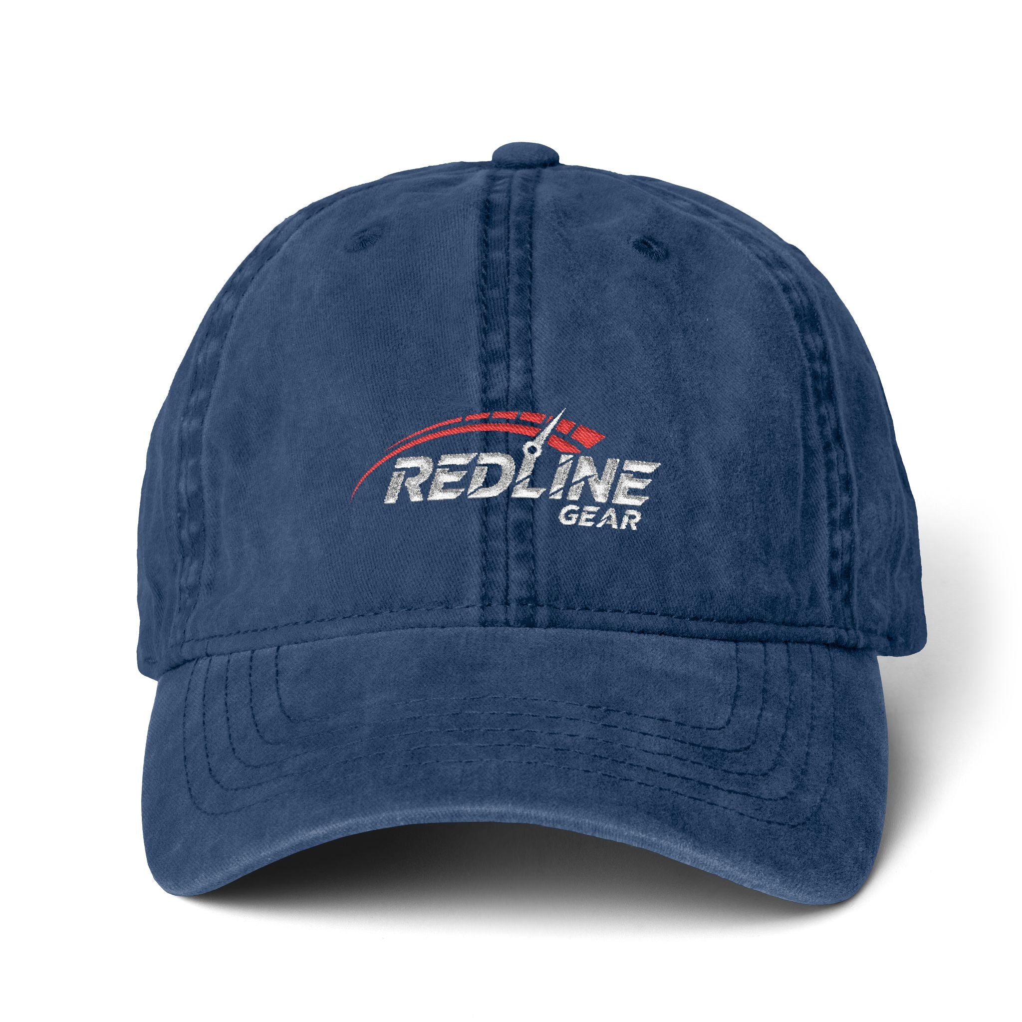 Redline Gear Distressed Dad Hat – Vintage Racing Cap