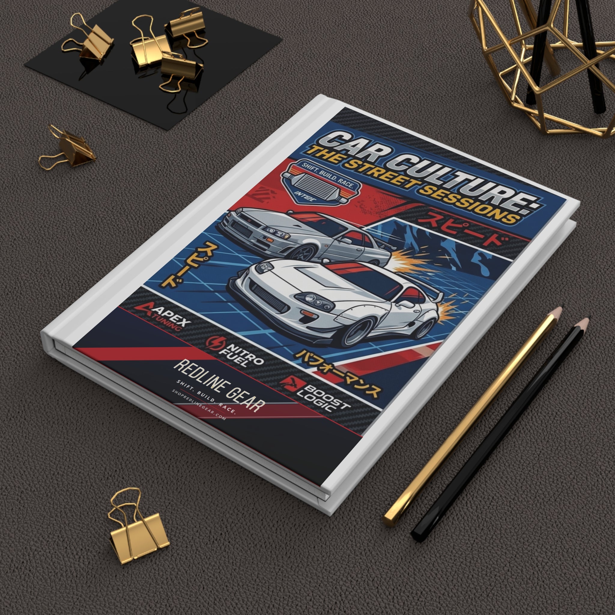 Car Culture Hardcover Journal — Street Sessions Racing Notebook
