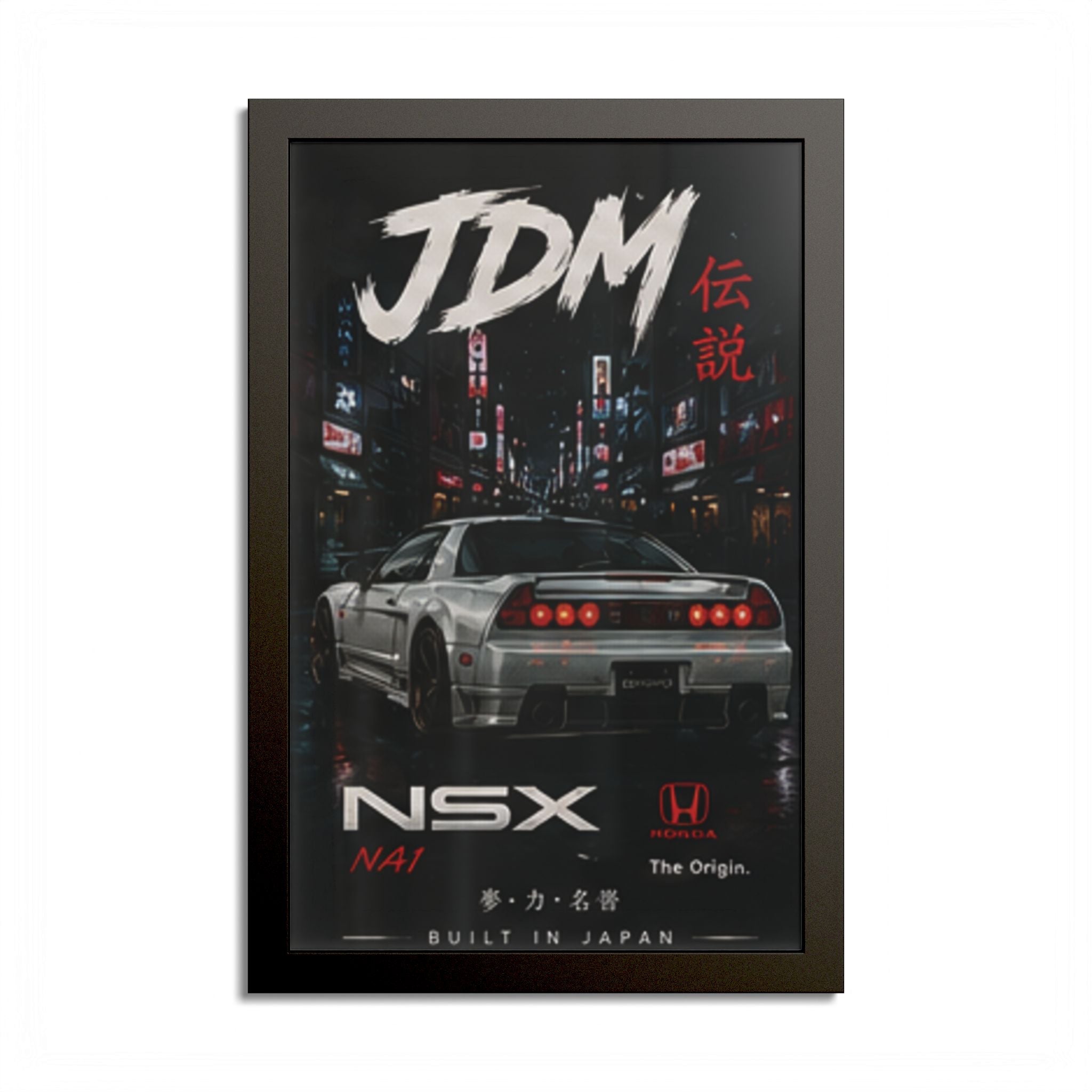 JDM NSX Poster — Retro Japanese Street Racing Print