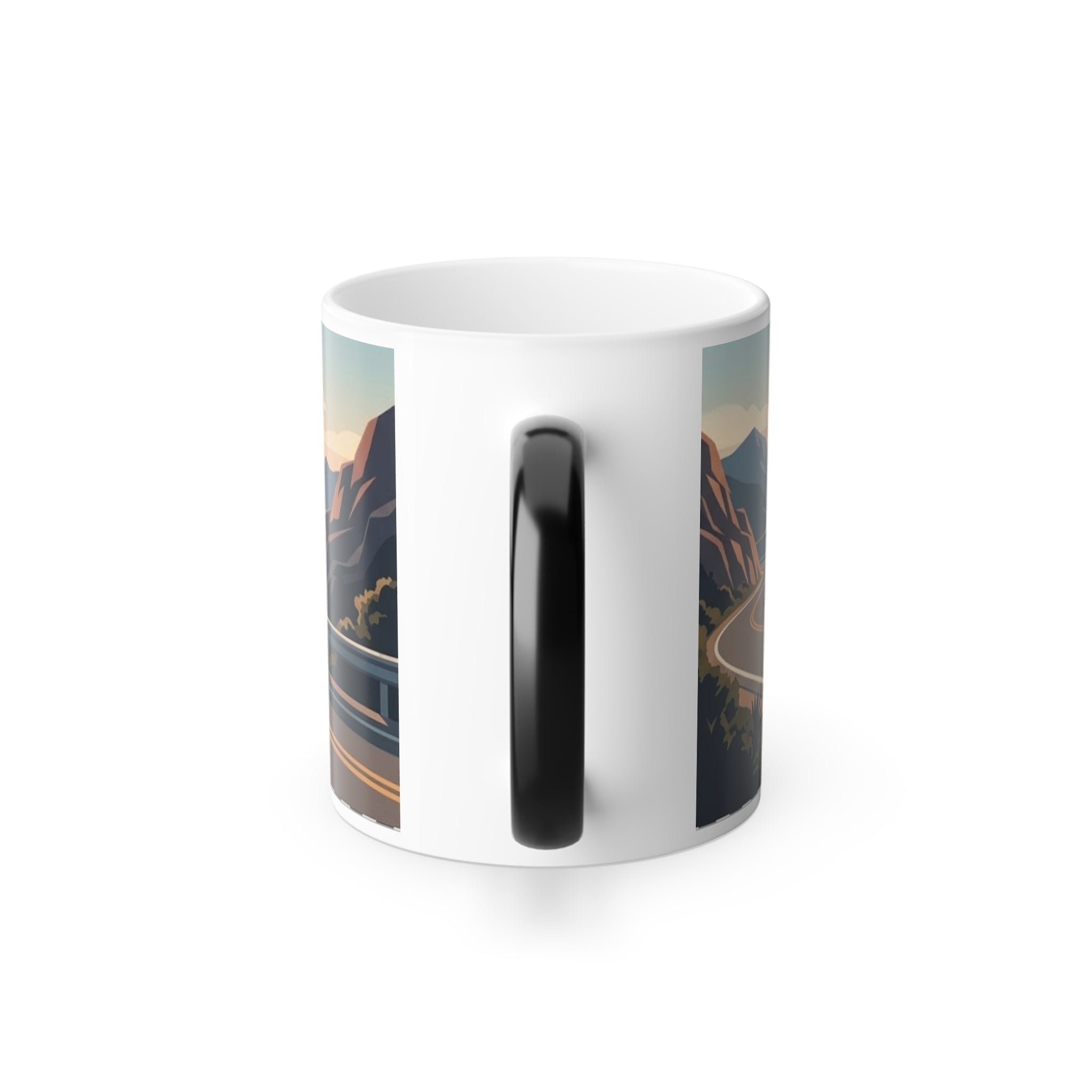 Redline Reveal Mug — Heat-Activated Classic Car Coffee Mug | Vintage Roadster Coastal Cruise, 11oz