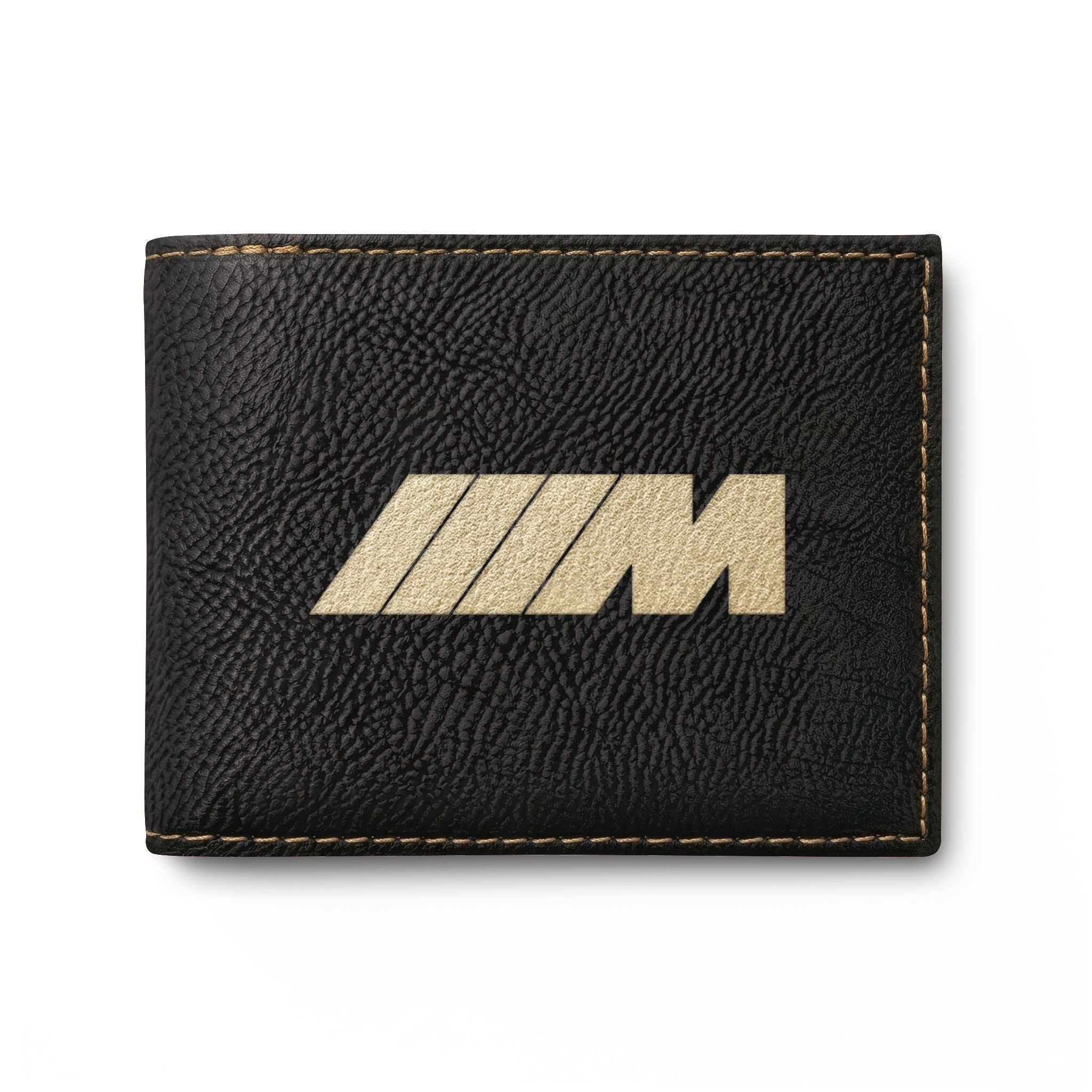 Leather Bi-Fold Wallet — 'The Ultimate Driving Machine' Racing M Logo