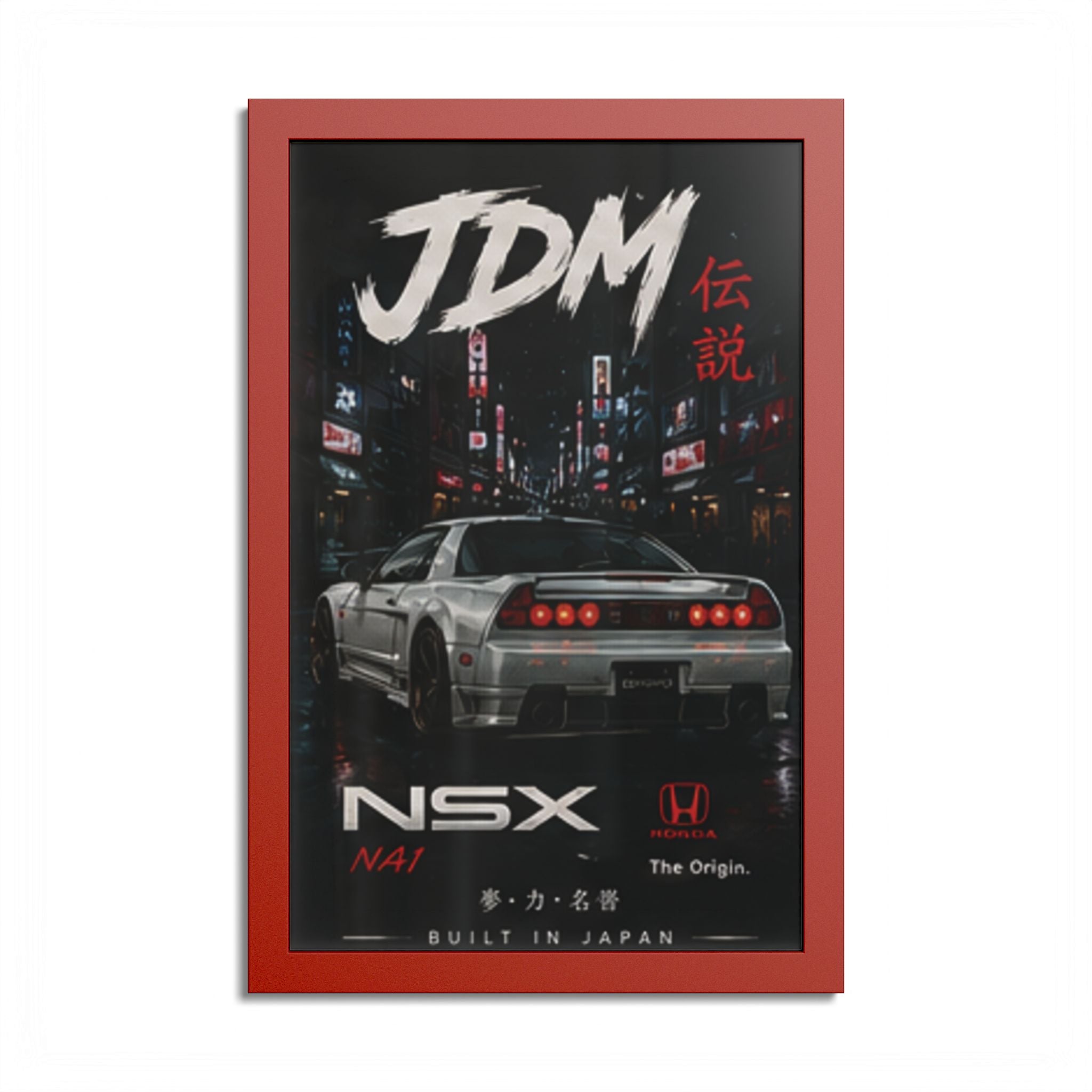 JDM NSX Poster — Retro Japanese Street Racing Print