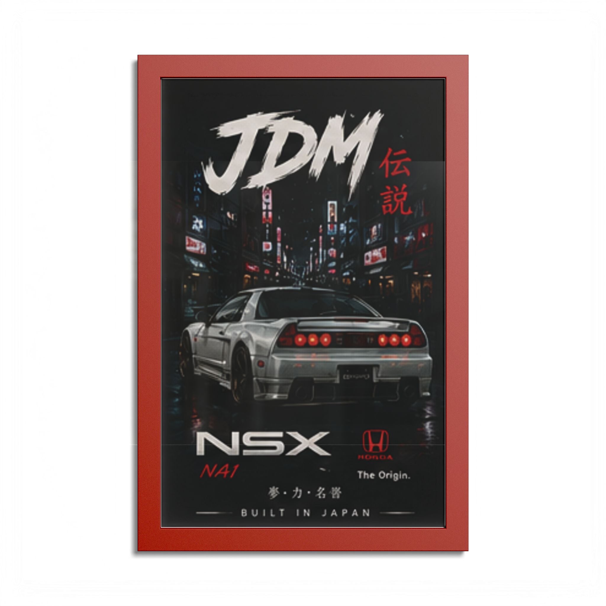 JDM NSX Poster — Retro Japanese Street Racing Print