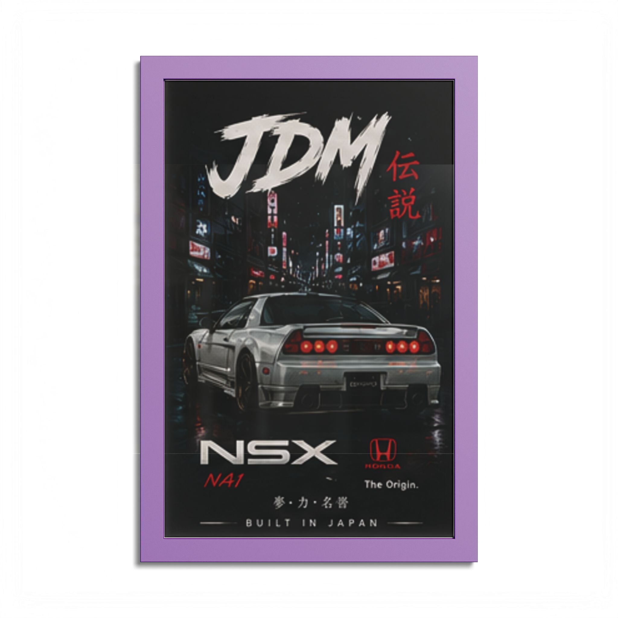 JDM NSX Poster — Retro Japanese Street Racing Print
