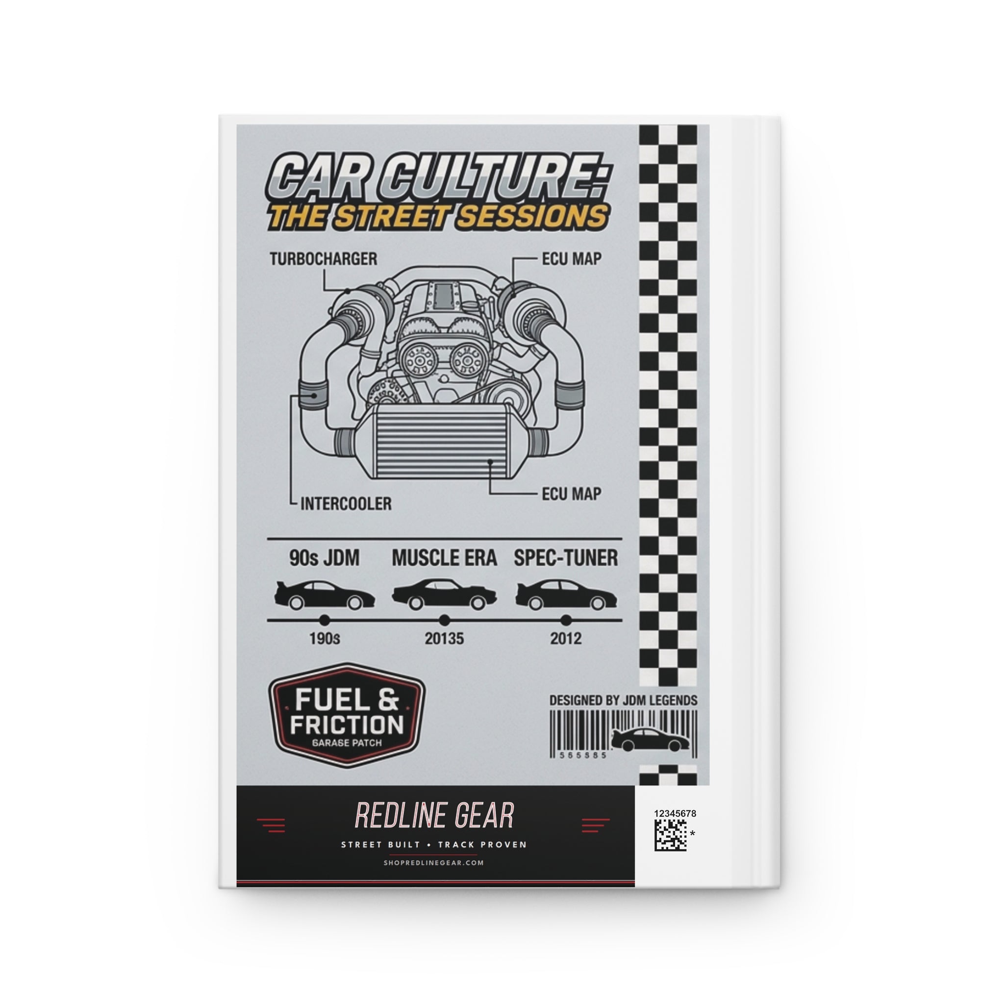 Car Culture Hardcover Journal — Street Sessions Racing Notebook
