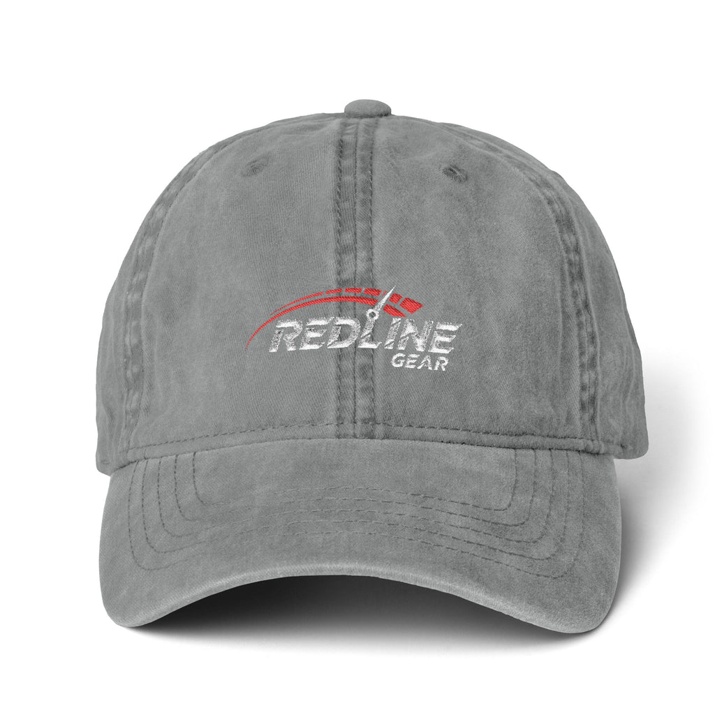 Redline Gear Distressed Dad Hat – Vintage Racing Cap