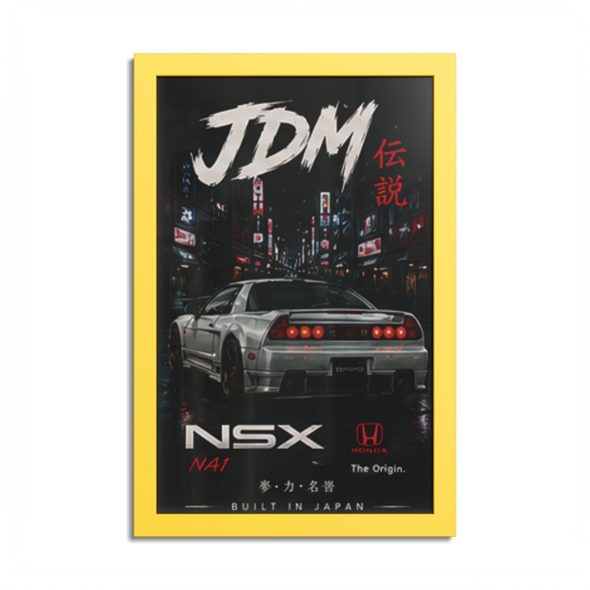 JDM NSX Poster — Retro Japanese Street Racing Print