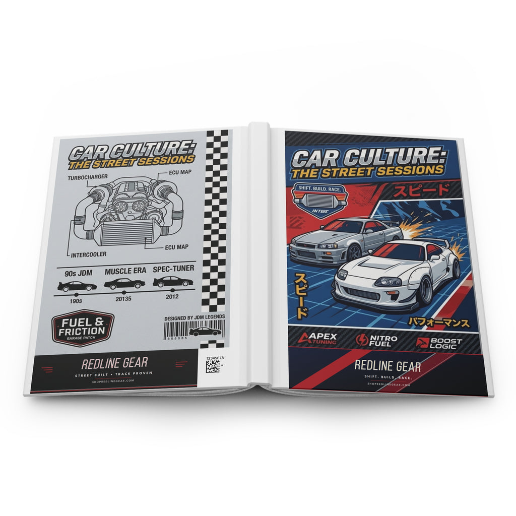 Car Culture Hardcover Journal — Street Sessions Racing Notebook