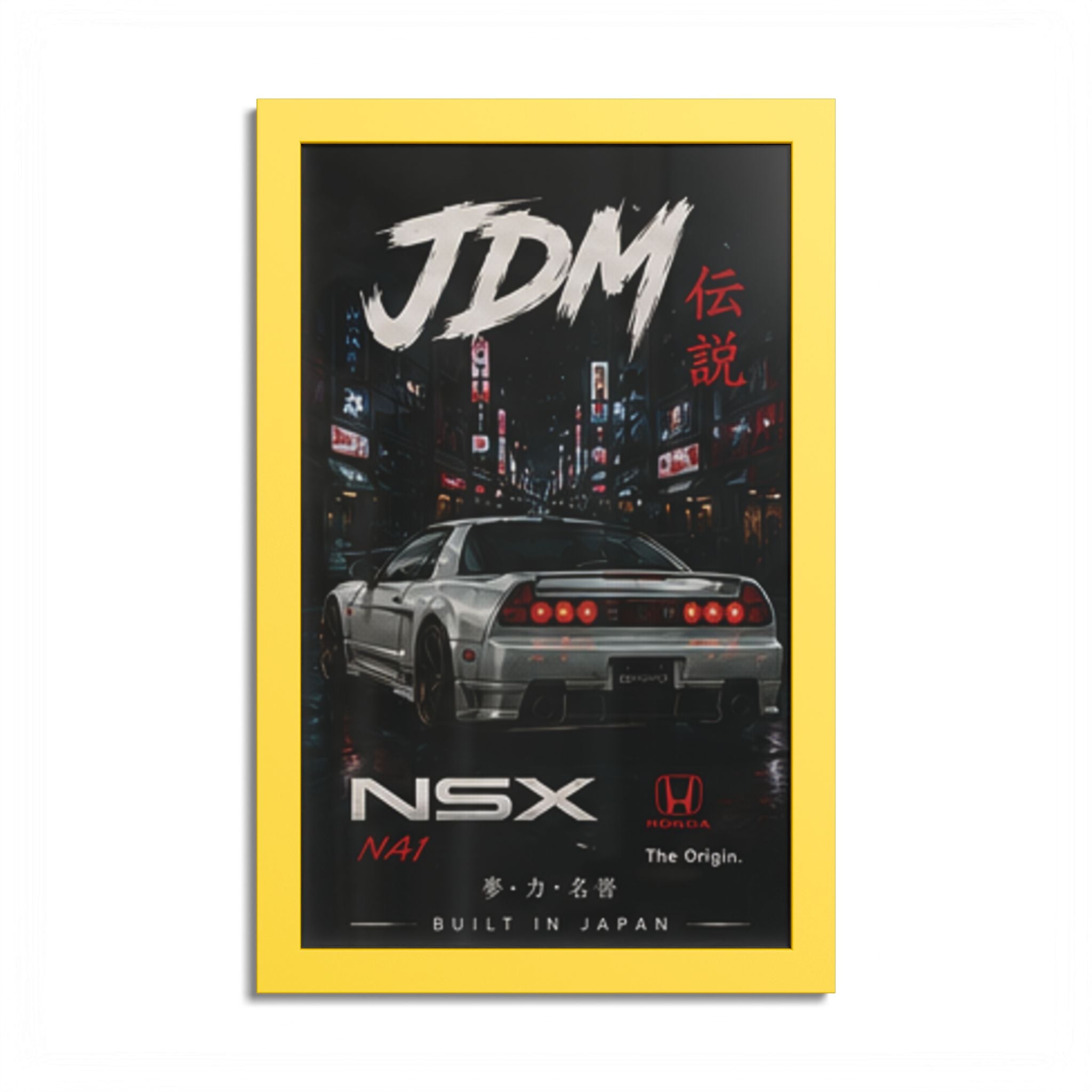 JDM NSX Poster — Retro Japanese Street Racing Print